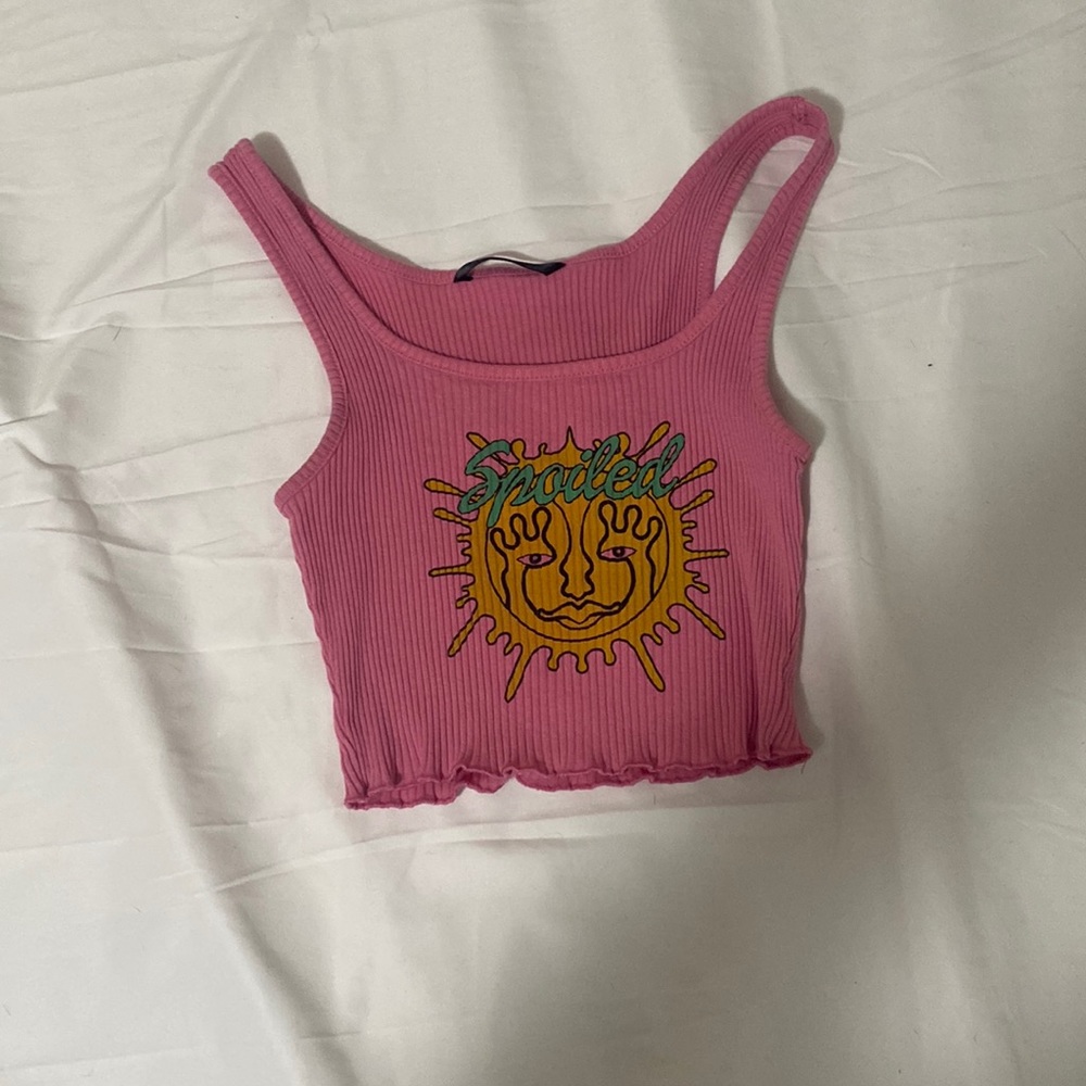 shein pink spoiled tank